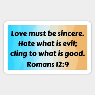 Bible Verse Romans 12:9 Sticker